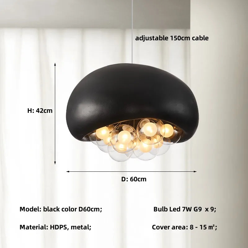 Afralia™ Nordic G9 LED Pendant Lights with HDPS Glass Shades for Dining Room