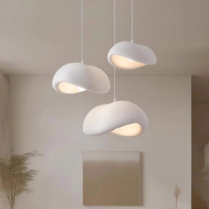 Afralia™ Nordic Loft LED Pendant Lights White Chandelier for Dining Room Decor Luminarias