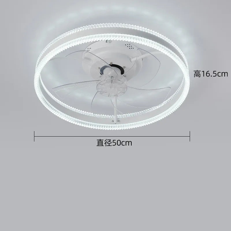 Afralia™ 7-Leaf Tri-Color Fan Lights: Modern Energy-Saving Ceiling Fan LED for Living, Bedroom, Dining