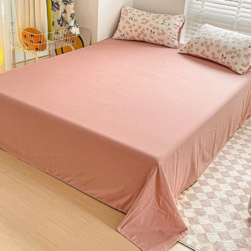 Afralia™ Cartoon Pattern Cotton Bedding Set with Double-Layer Quilt Cover & Super Soft Bedsheet