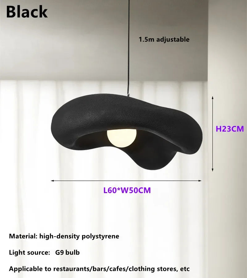 Afralia™ Wabi-Sabi LED Pendant Lights: Minimalist Nordic Chandelier for Bedroom, Bar, and Cafe