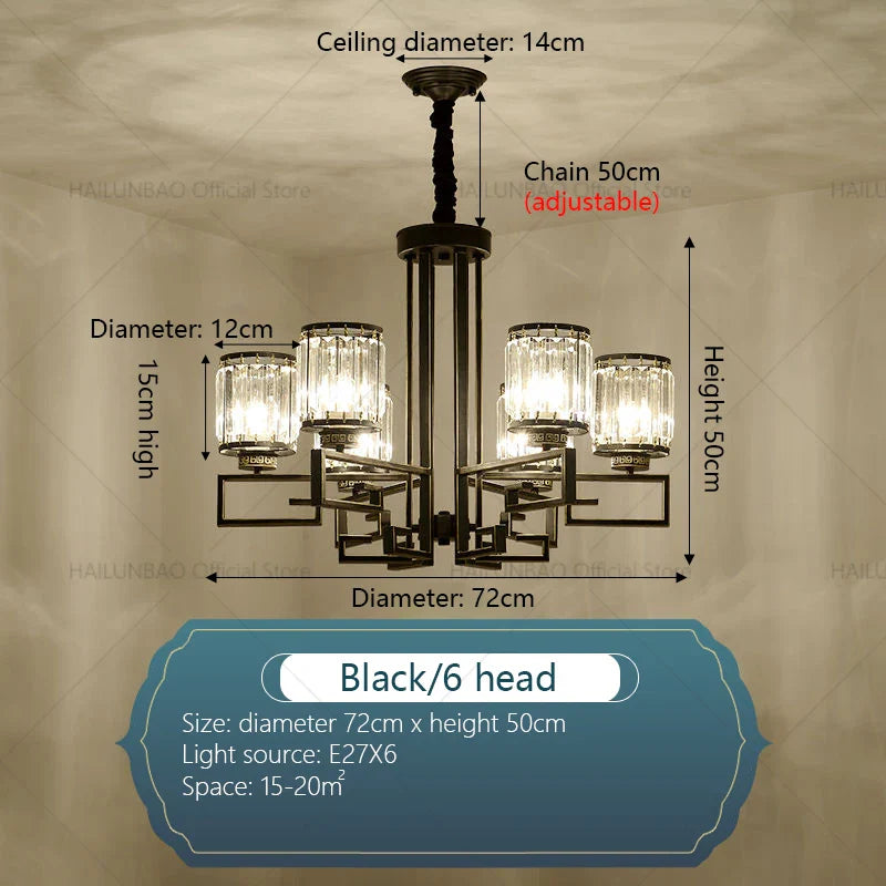 Afralia™ Crystal Chandelier: Modern Luxury Main Light for Livingroom, Hall, and Restaurant