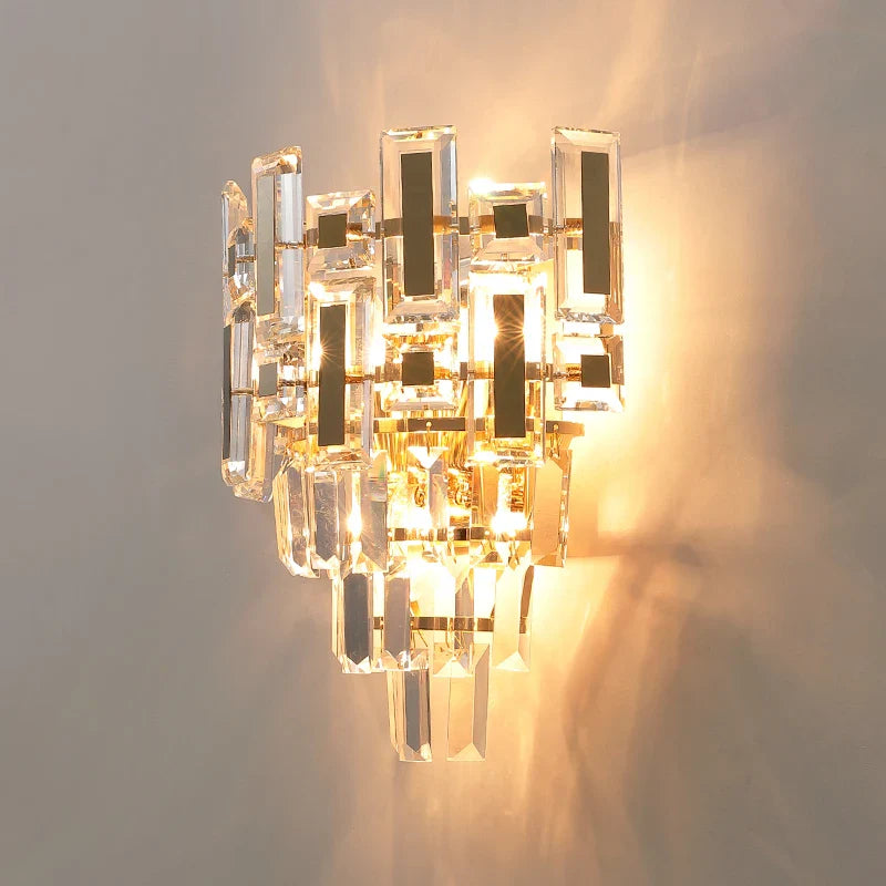 Afralia™ Crystal Wall Lamp: Elegant Living Room & Bedroom Decor