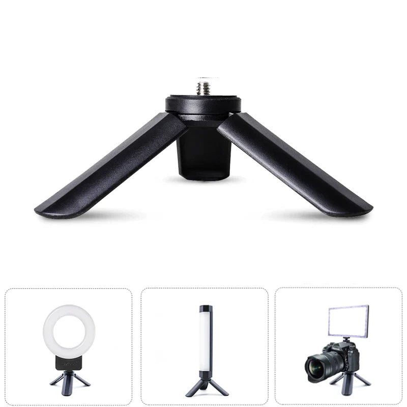 Afralia™ Mini Tripod Stand for Camera Video Light - Foldable, Portable, 1/4'' Screw