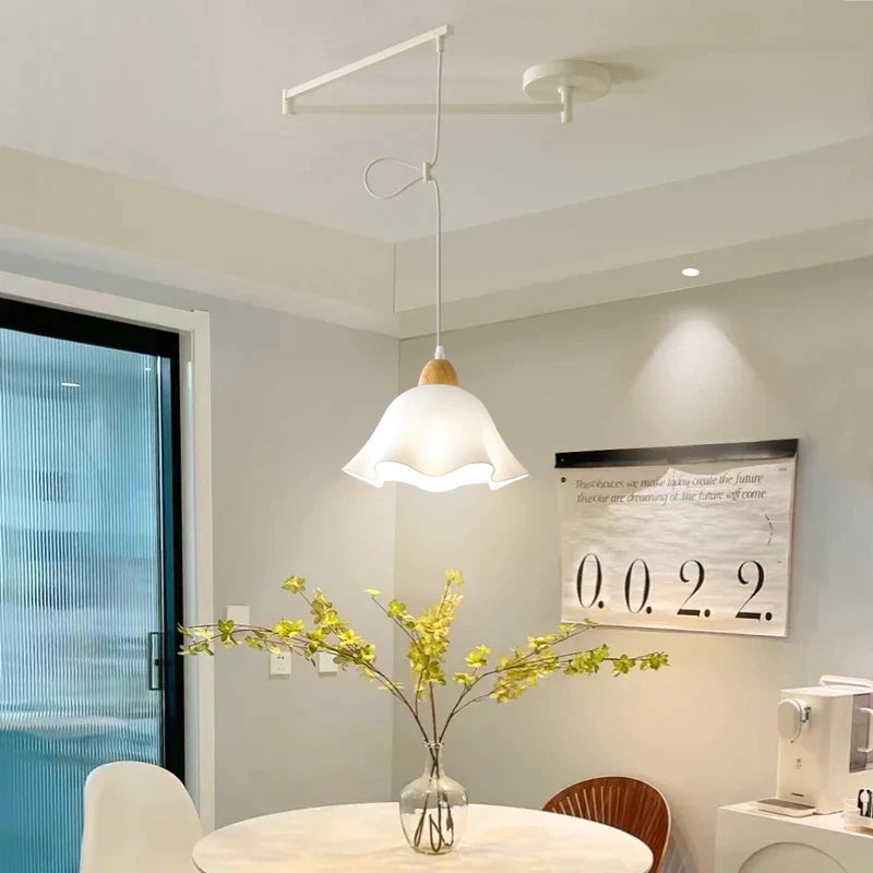 Afralia™ Modern Rocking Arm Pendant Lamp for Dining Table LED E27 Chandelier Light