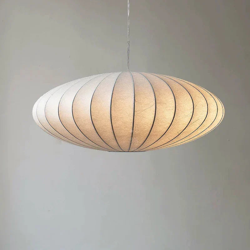 Afralia™ Silk Chandelier LED Pendant Lamp for Dining Room and Bedroom
