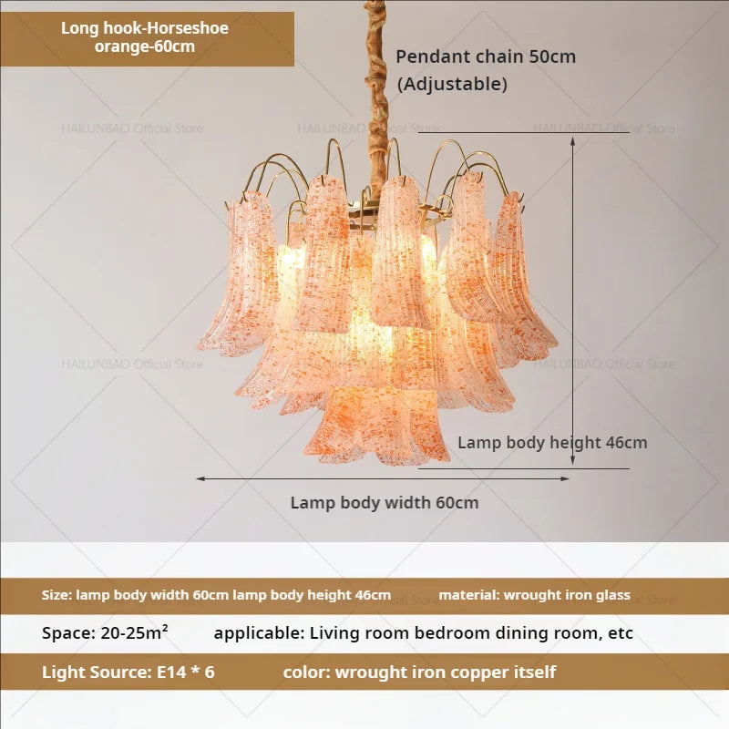 Afralia™ Crystal Chandelier: French Light Luxury Retro Color Living Room Villa Dining Room Lamps