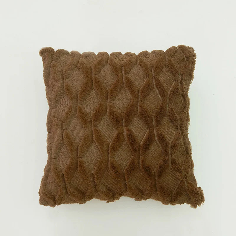 Afralia™ Diamond Solid Embroidery Cushion Cover - Modern Home Decor