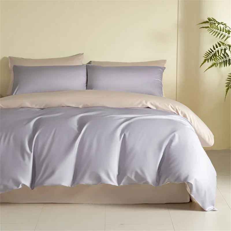 Afralia™ Egyptian Cotton Bedding Set: Sheet, Pillowcase, Blanket Cover in Queen King Size