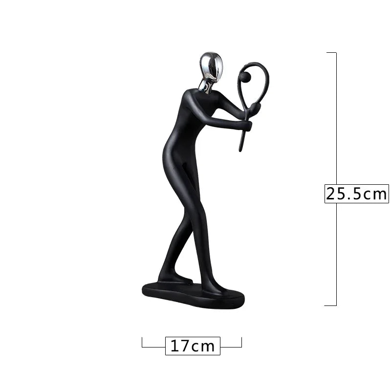Afralia™ Champion Cyclist Sculpture Resin Figurine Modern Art Home Decor