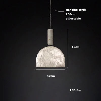 Afralia™ Marble Pearl Gold Chandelier - 3 Tier LED Hanging Light for Staircase Foyer