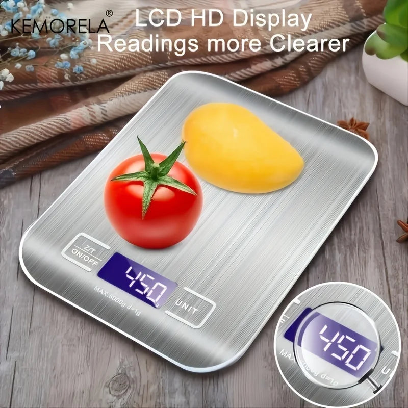 Afralia™ Stainless Steel Electronic Kitchen Scale | Accurate Weighing for Household and Baking