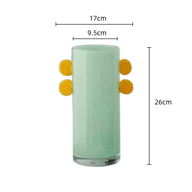 Afralia™ Geometric Glass Vase Color Patches Hydroponics Terrarium Home Decoration