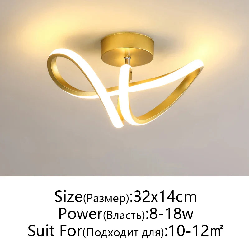 Afralia™ LED Ceiling Lamp for Modern Spaces - Minimalist Indoor Lighting