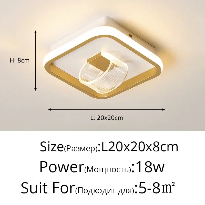 Afralia™ Modern LED Ceiling Lamp: Rectangular/Round, Aluminum Acrylic for Home, Aisle, Balcony, Corridor, Office