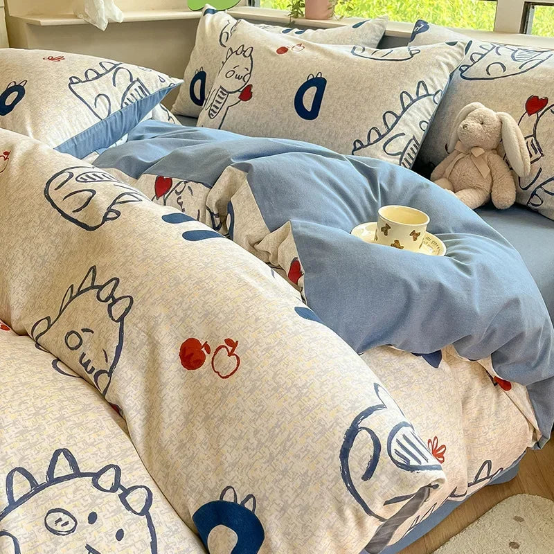 Afralia™ Cozy Cotton Bedding Set: 160X210cm Quilt Cover for Adults, Warm & Soft Duvet Cover