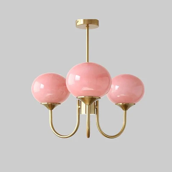 Afralia™ Glass Ball Chandelier Pendant Light for Living Dining Room