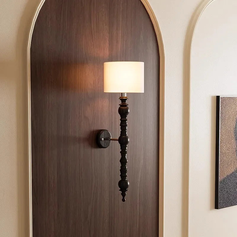 Afralia™ LED Wood Wall Light for Living Room Interior Decoration with Entrance Lighting