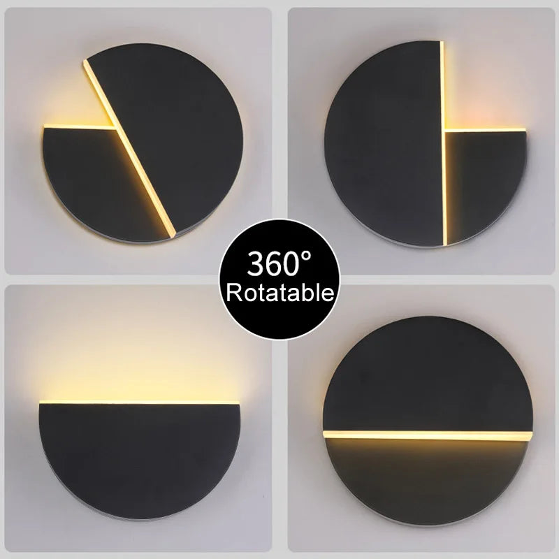 Afralia™ Adjustable LED Wall Lamp for Modern Bedroom and Aisle Lighting