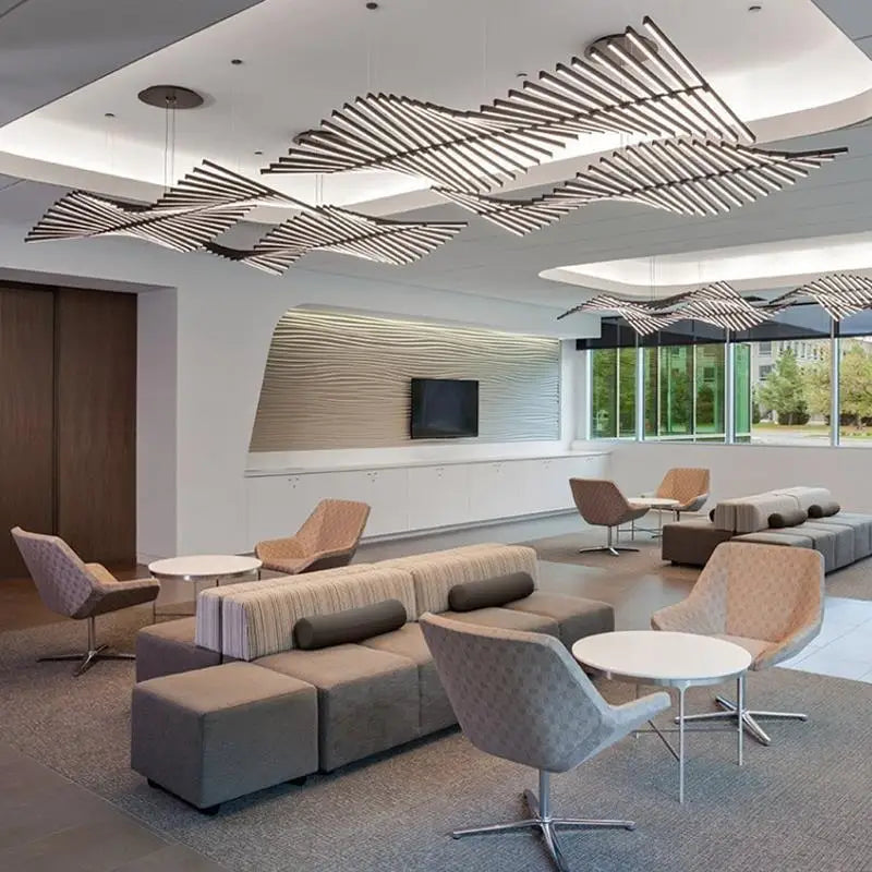 Afralia™ Nordic Luxury LED Ceiling Chandelier for Home and Office