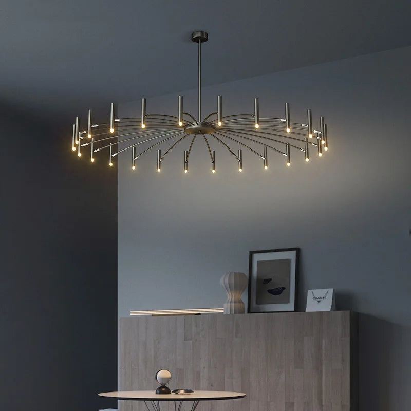 Afralia™ LED Ceiling Chandelier: Minimalist Nordic Home Lighting for Living Room, Bedroom, Dining Area