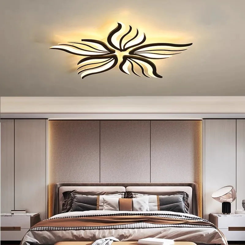 Afralia™ LED Panel Ceiling Light Dimmable Fixture for Modern Bedroom, Living Room, Kitchen
