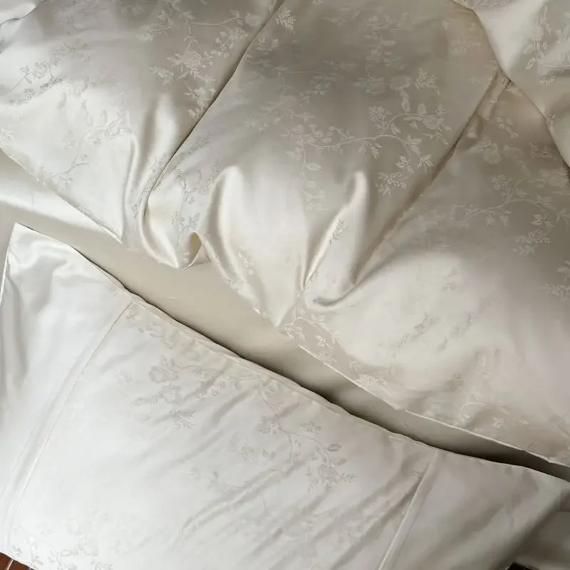 Afralia™ Chinese Style 100% Cotton Jacquard Duvet Cover Set - Luxury Queen Bedding