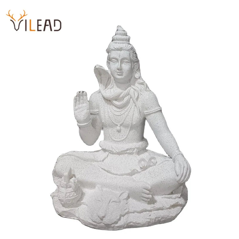 Afralia™ Sandstone Shiva Statue: Yoga Figurine for Zen Meditation and Home Decor