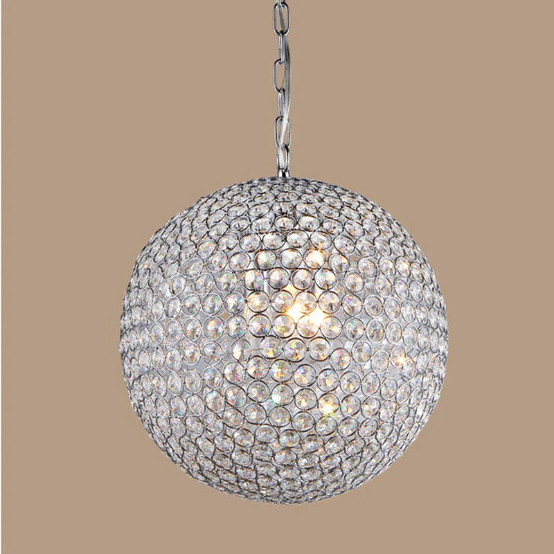 Afralia™ Round LED Pendant Chandeliers for Home Indoor Living Dining Restaurant Kitchen