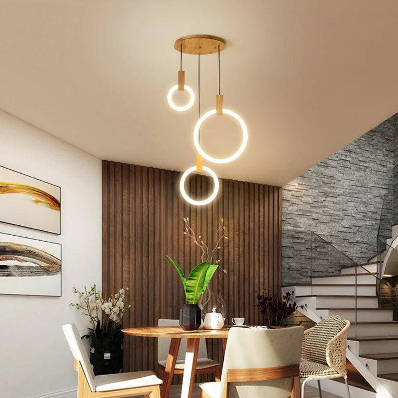 Afralia™ Modern Circle Chandelier: Large Living Room Art Deco Lighting for Hotel Lobby & Office