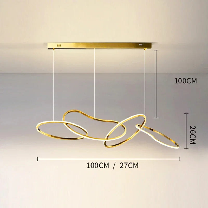 Afralia™ Modern Home Living Room Chandelier Pendant Ceiling Lamps Dining Indoor Lighting