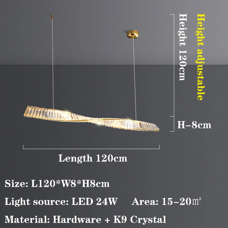 Afralia™ Crystal Chandelier: Modern Luxury for Dining Room and Bar