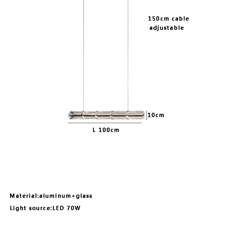 Afralia™ Glass Ceiling Pendant Light for Modern Dining Room Decor
