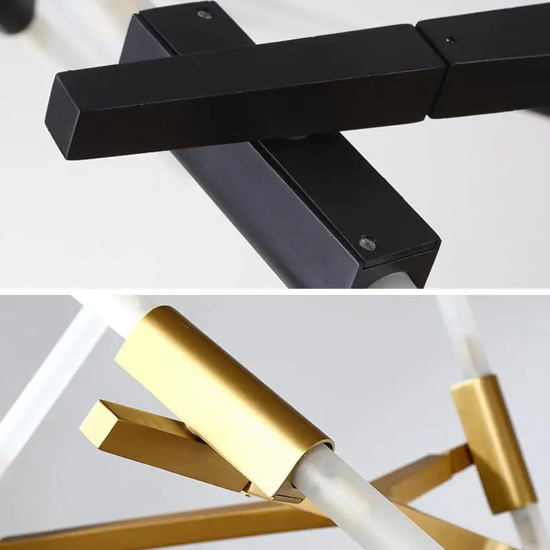 Afralia™ Glass LED Chandelier Ceiling Light for Modern Nordic Design Home Decor