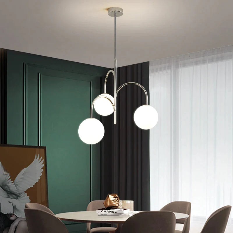 Afralia™ Retro Bauhaus Chandelier for Nordic Dining Room, Bedroom, Study - Antique French Style