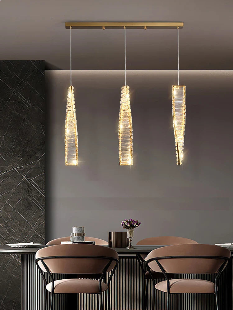 Afralia™ Crystal Chandelier: Modern Luxury for Dining Room and Bar