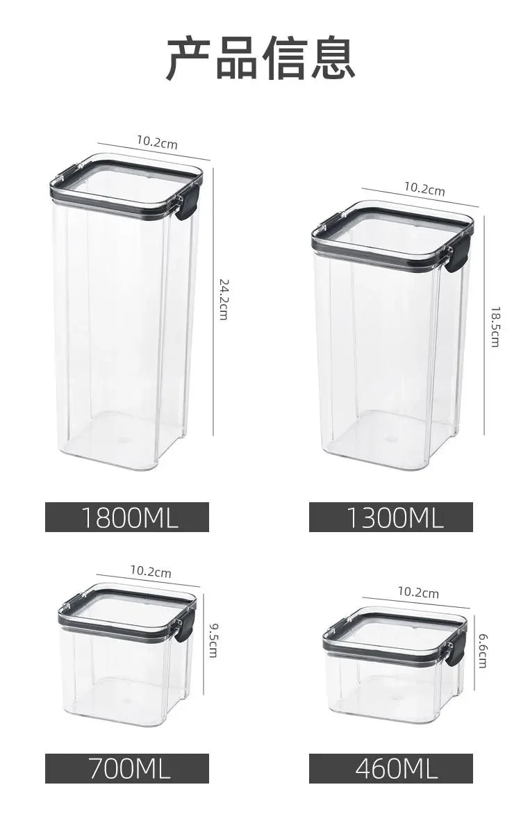 Afralia™ Cereal & Spice Storage Set: Plastic Jars with Lids for Organized Kitchen Raids
