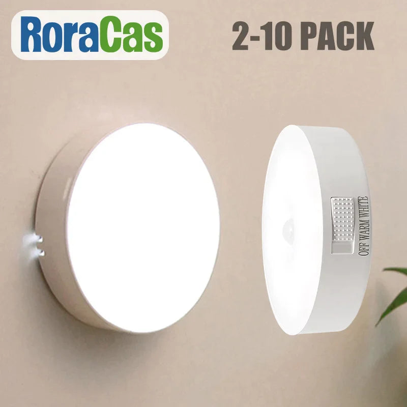 Afralia™ Motion Sensor Rechargeable Nightlights for Cabinet Stairs Closet Hallway