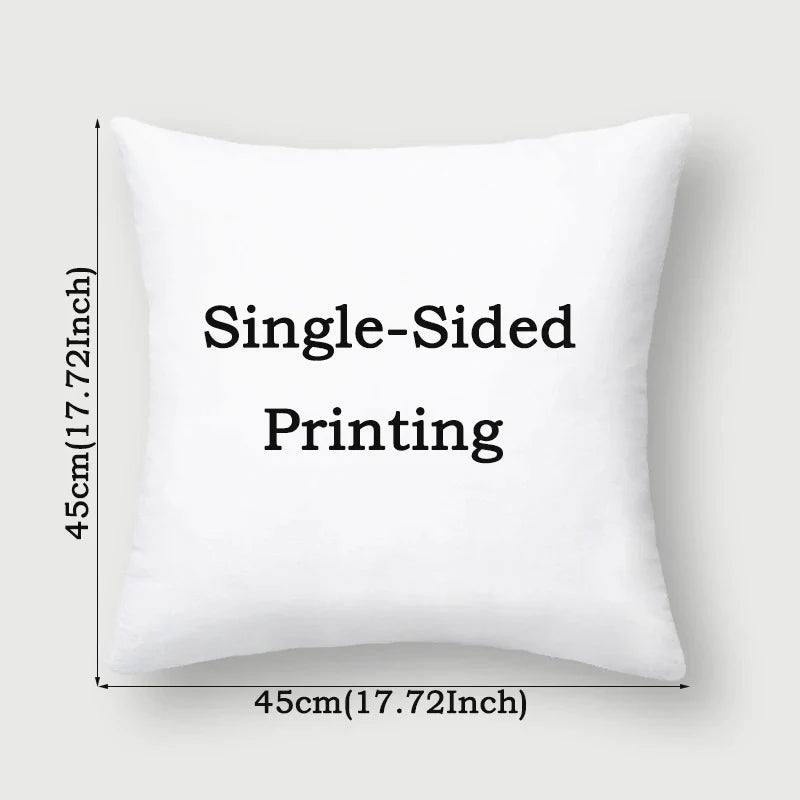 Afralia™ Summer Blue Ocean Floral Geometric Pillowcase