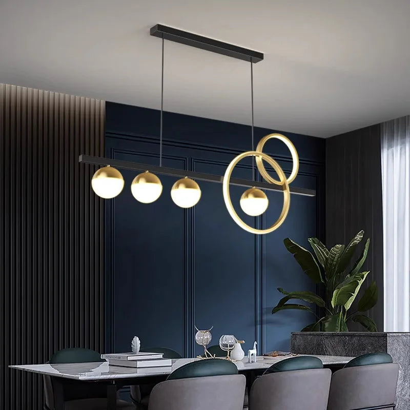 Afralia™ Modern LED Chandeliers for Living & Dining Rooms: Indoor Hanging Light Lamps