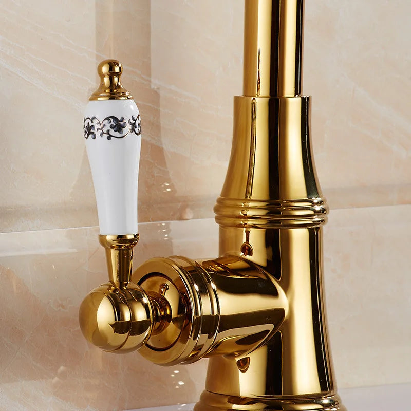 Afralia™ Swivel Kitchen Faucet: Brass Hot/Cold Sink Tap Mixer for Stylish & Functional Design