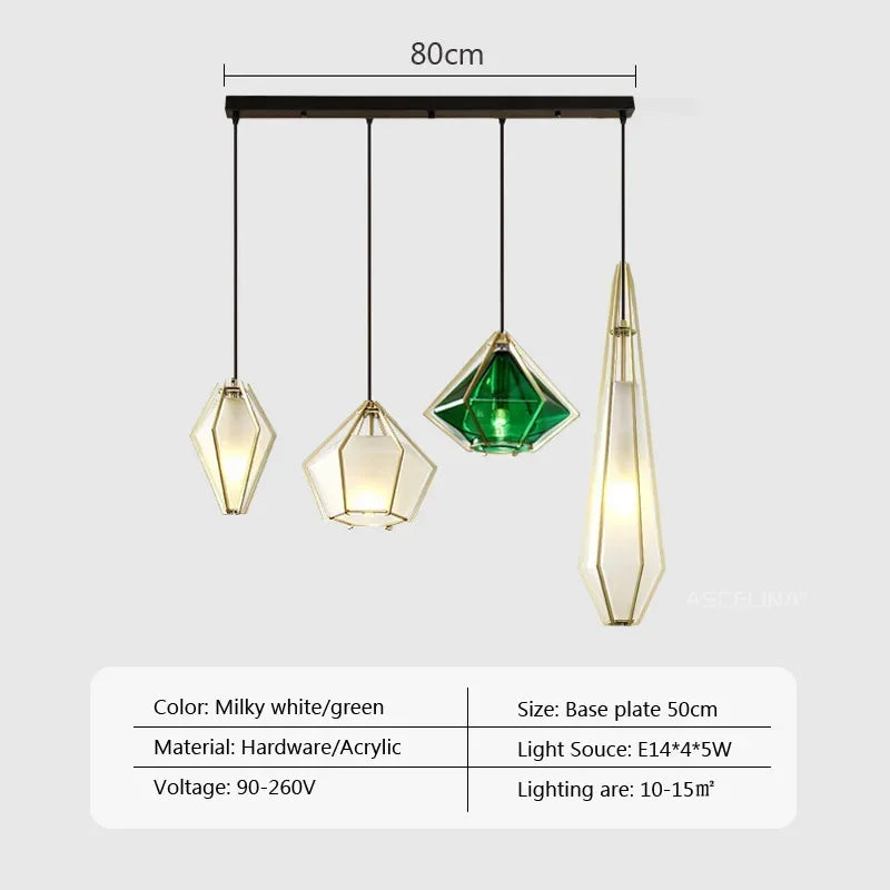 Afralia™ Modern LED Glass Pendant Light for Designer Home Decor and Cafe Bar Lighting