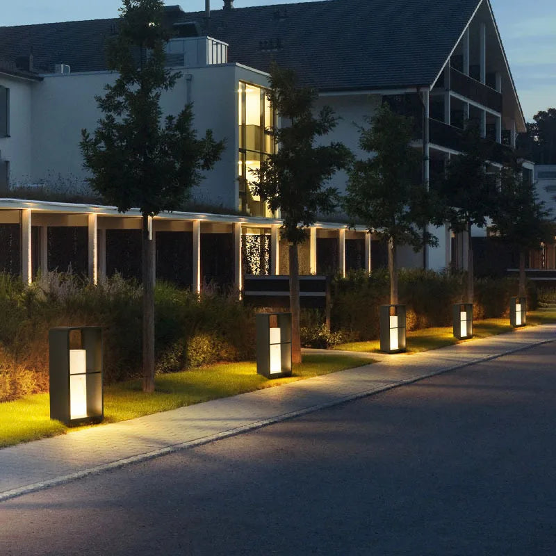 Afralia™ Solar LED Lawn Light: Waterproof Luxury Villa Garden Lighting IP65