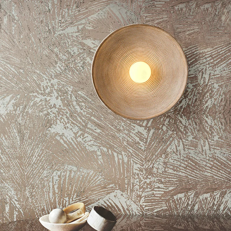 Afralia™ Japanese Style Wall Circle Lamp for Bedroom Living Room Lighting