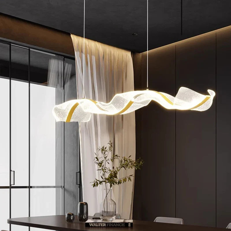 Afralia™ Modern LED Pendant Chandelier for Living Room Dining Room Indoor Lighting