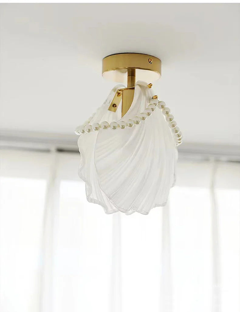 Afralia™ Glass Shade Ceiling Light - Modern Minimalist Balcony Decor