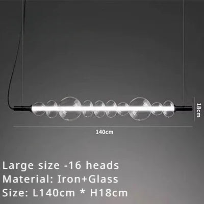 Afralia™ Modern Glass LED Pendant Light for Living and Dining Room Bedroom Chandelier