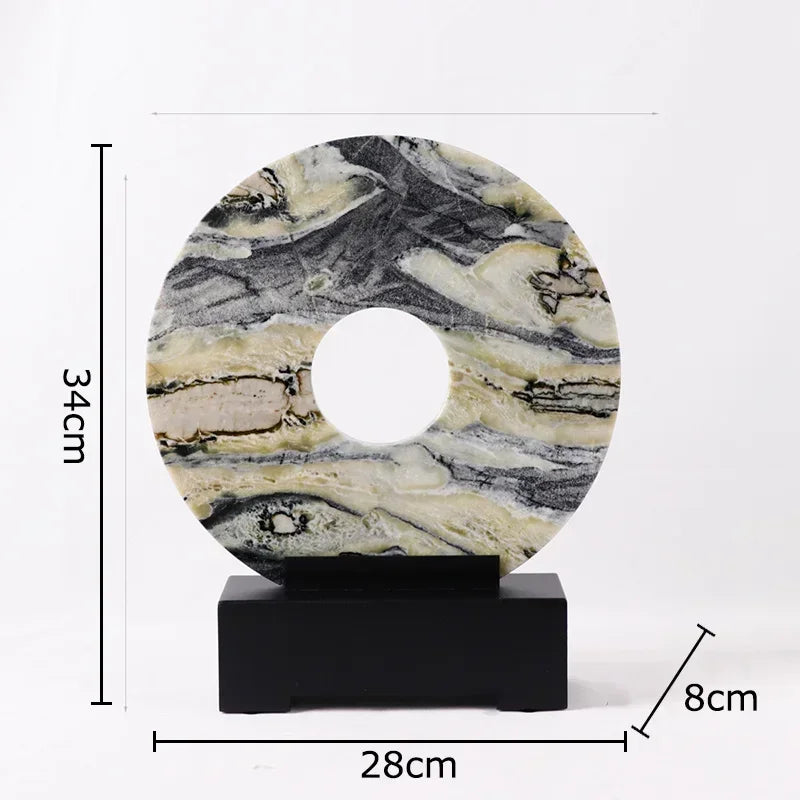 Afralia™ Marble Sculpture Desk Decoration Modern Crafts Home Room Aesthetics Decor