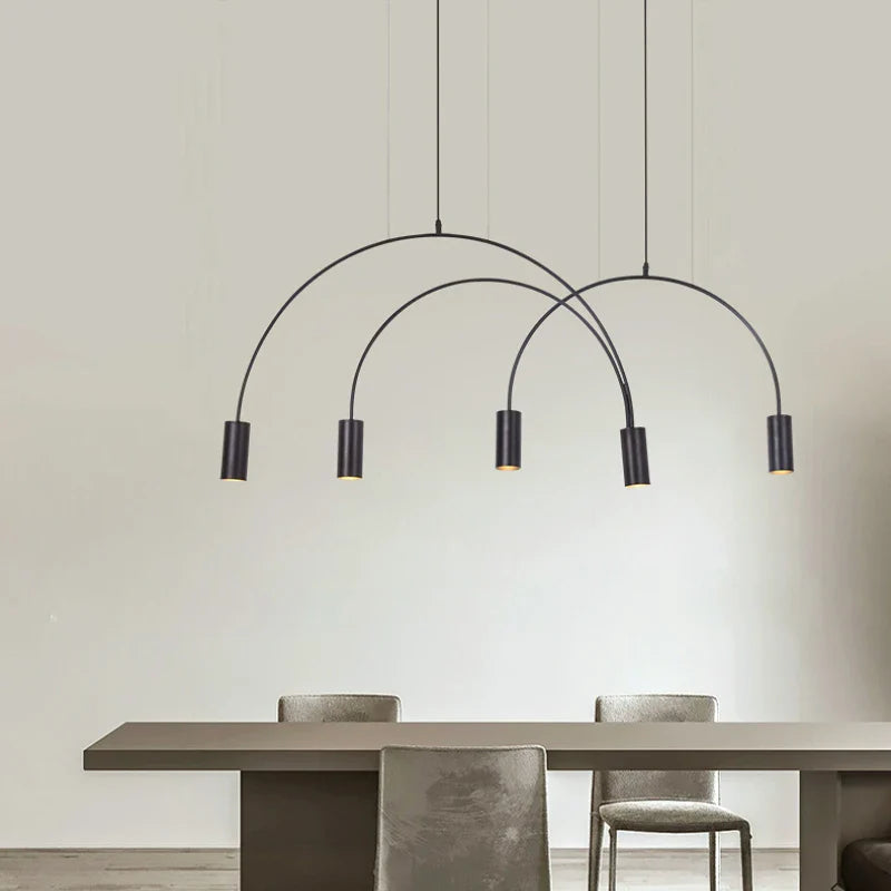 Afralia™ Modern LED Pendant Chandelier for Indoor Living Room Kitchen Dining Tables