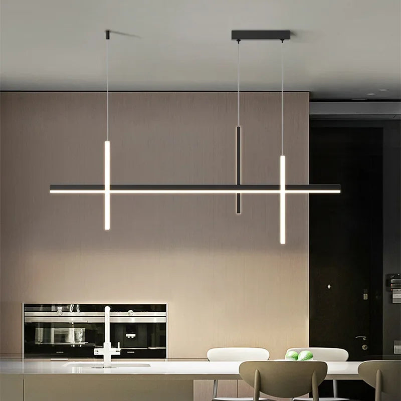 Afralia™ Modern Minimalism LED Chandeliers for Living Dining Room Kitchen Tables Home Decor